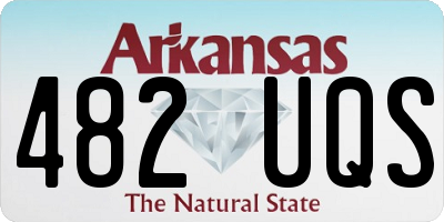 AR license plate 482UQS