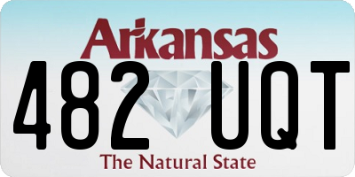 AR license plate 482UQT