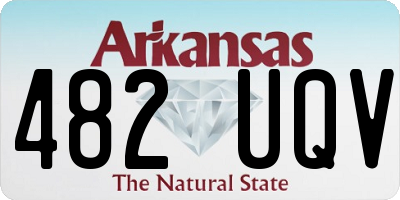 AR license plate 482UQV