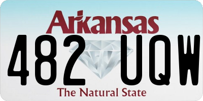 AR license plate 482UQW
