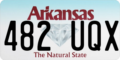 AR license plate 482UQX