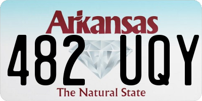 AR license plate 482UQY