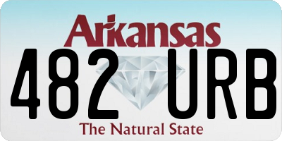 AR license plate 482URB