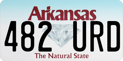 AR license plate 482URD