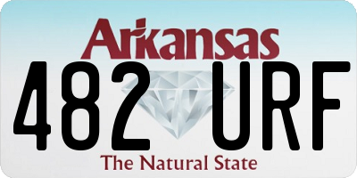 AR license plate 482URF