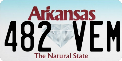 AR license plate 482VEM