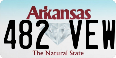 AR license plate 482VEW