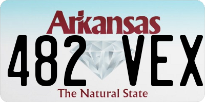 AR license plate 482VEX