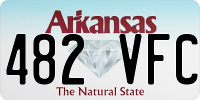 AR license plate 482VFC