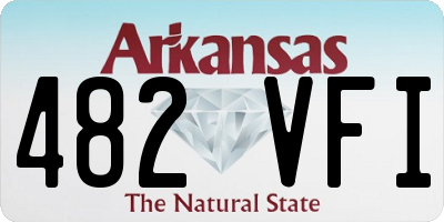 AR license plate 482VFI