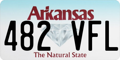 AR license plate 482VFL