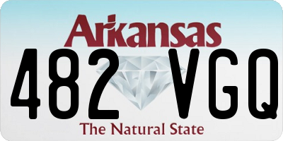 AR license plate 482VGQ