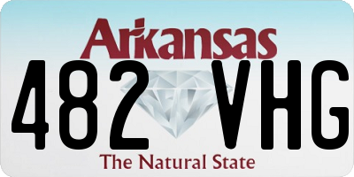 AR license plate 482VHG