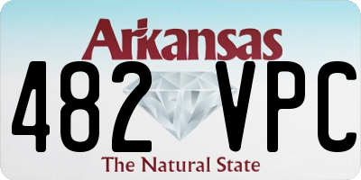 AR license plate 482VPC