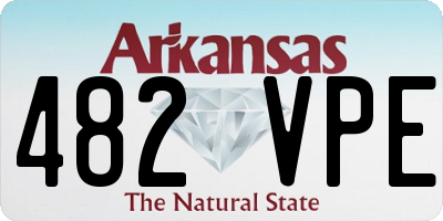 AR license plate 482VPE