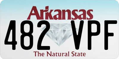 AR license plate 482VPF