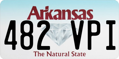 AR license plate 482VPI