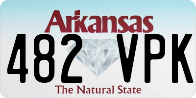 AR license plate 482VPK