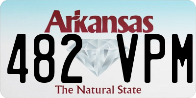 AR license plate 482VPM