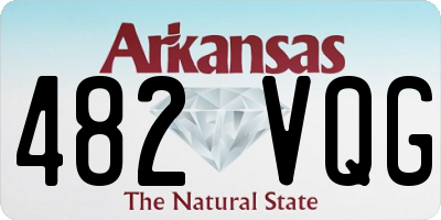 AR license plate 482VQG
