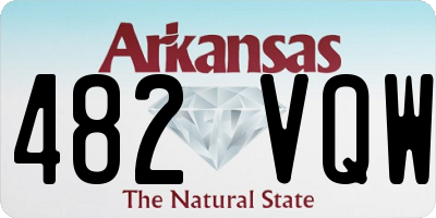 AR license plate 482VQW