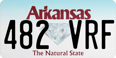 AR license plate 482VRF