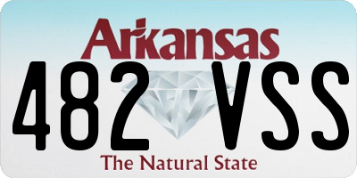 AR license plate 482VSS