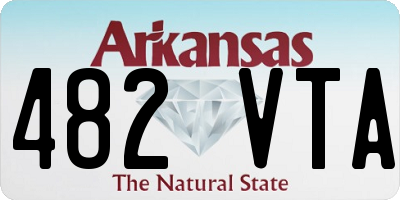 AR license plate 482VTA