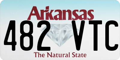 AR license plate 482VTC