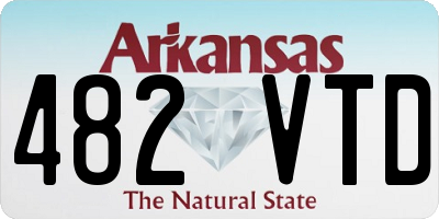 AR license plate 482VTD