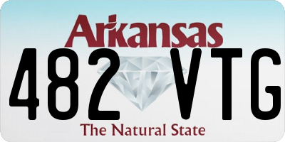 AR license plate 482VTG