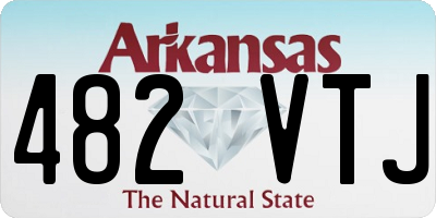 AR license plate 482VTJ