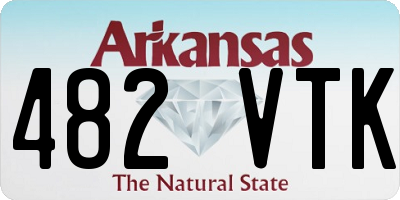 AR license plate 482VTK