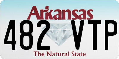 AR license plate 482VTP