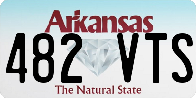 AR license plate 482VTS