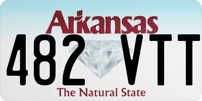 AR license plate 482VTT