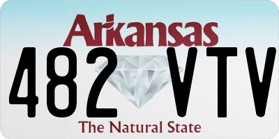 AR license plate 482VTV