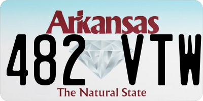 AR license plate 482VTW