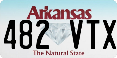 AR license plate 482VTX
