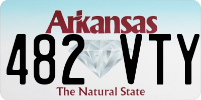 AR license plate 482VTY