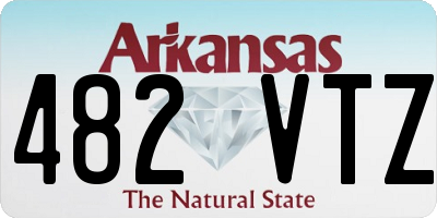 AR license plate 482VTZ