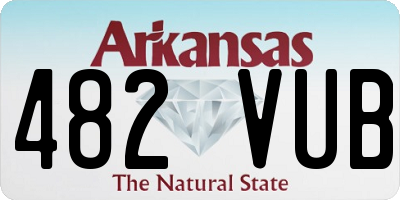 AR license plate 482VUB