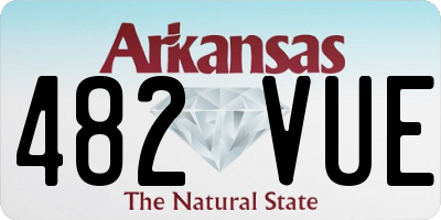 AR license plate 482VUE
