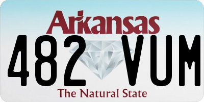AR license plate 482VUM