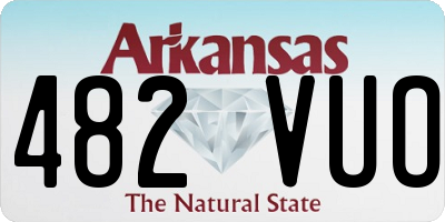 AR license plate 482VUO