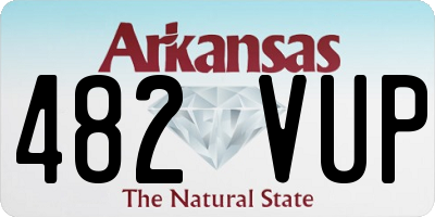 AR license plate 482VUP