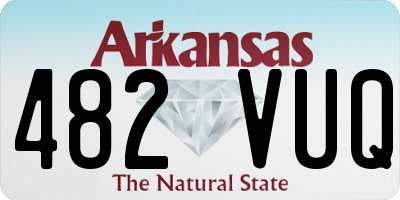 AR license plate 482VUQ