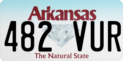 AR license plate 482VUR