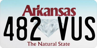 AR license plate 482VUS