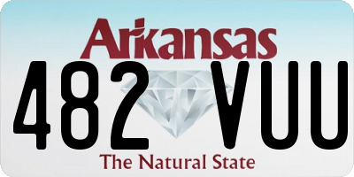 AR license plate 482VUU